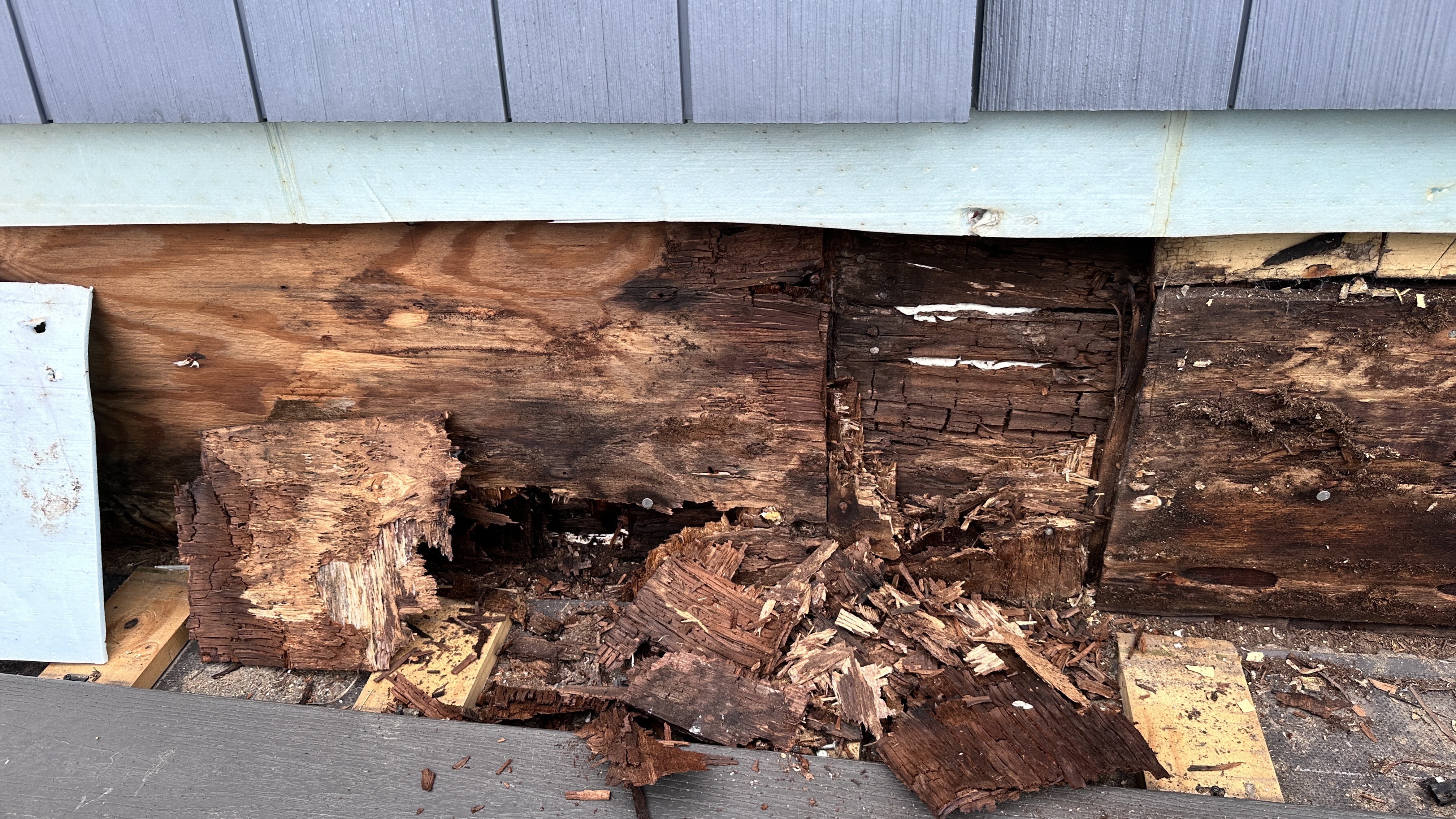 Water damaged kitchen fully rebuilt
